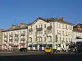 Soviet architecture in Nizhyn's main square