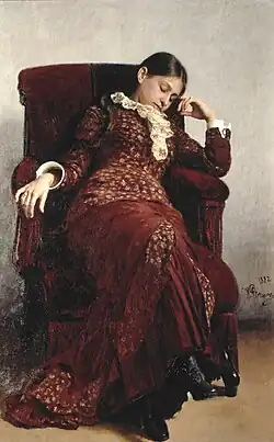 أخذ استراحة لإيليا ريبين (1882)