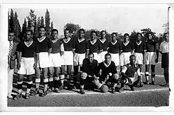 فريق النادي الأهلي بطل الكأس السلطانية 1938.