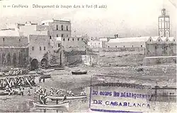نزول الجنود الفرنسيين في شاطئ سيدي بليوط