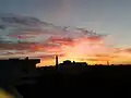 الغروب في البلدة