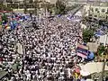 خطبة الجمعة في ساحة التغيير أمام جامعة صنعاء (ثورة الشباب اليمنية - جمعة التحدي 25 فبراير 2011م)