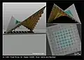 السطح المكافئ الزائدي (paraboloid hyperbolic)