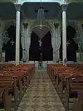 صورة لكنيسة مار جرجس للسريان الأرثوذكس من الداخل.