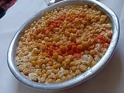 فتة حمص سورية بدون لحم.