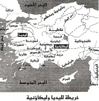 خريطة المملكة الليدية وليكاؤنية