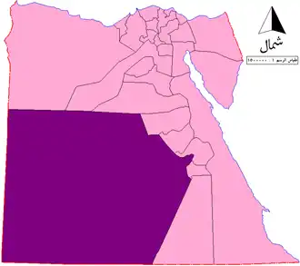الموقع في جمهورية مصر العربية