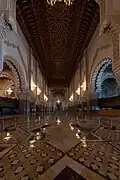 إحدى قاعات المسجد