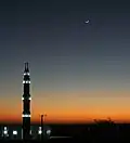 مسجد في نيالا بعد غروب الشمس
