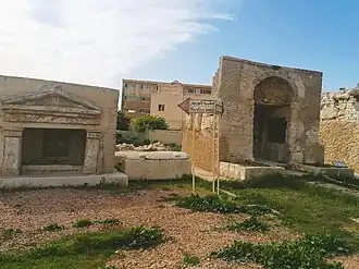 مقبرتي الورديان في منطقة آثار كوم الشقافة بالإسكندرية.