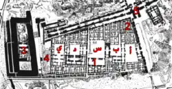 Plan of the Kuyunjik mound in Nineveh