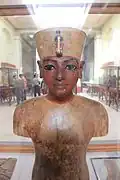 نموذج الملك توت عنخ آمون بالمتحف المصري.