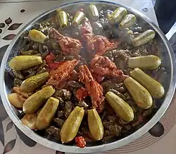 ورق عنب وكوسا، أحد الأكلات الشعبية المفضلة في المطبخ الفلسطيني