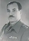 صورة شخصية لوصفي طاهر حاملا رتبة عقيد .