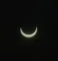 كما رؤي في  ستوكهولم, السويد الساعة 08:36 .