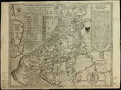 ليو بلجيكوس بريشة Aitsinger/Hogenberg, 1583