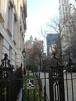 As seen from City Hall Park