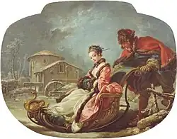 لوحة الفصول الأربعة (شتاء)، فرانسوا بوشيه، 1755