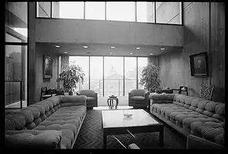 Boston City Hall, with view of Faneuil Hall through the window, 1981