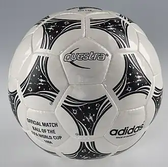 View of the match ball