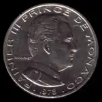 1 Monaco franc 1978 coin obverse