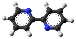 Ball-and-stick model of the 2,2′-bipyridine molecule