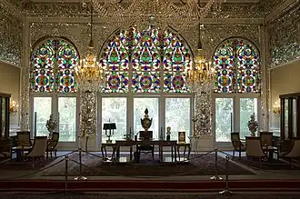 Ayeneh-kari in Sahebgharaniyeh Palace, Niavaran Complex, Tehran
