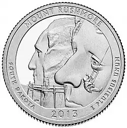 Mount Rushmore quarter