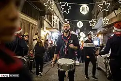 جانب من إحتفالات عيد الميلاد في دمشق في عام 2018