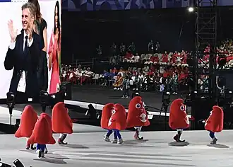 Dancing Phryges mascots