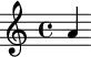 \relative c'' {a4}
