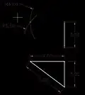 تعتبر طريقة "3-4-5" إحدى الطرق لتحديد الزواية القائمة خلال عمليات الرفع المعماري او البناء