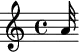 \relative c'' {a32}
