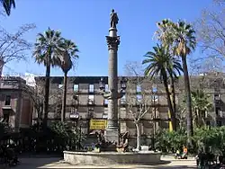 Galceran ماركيه العمود (1851) في Plaça del Duc de السلام