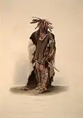 Wahktageli ("Gallant Warrior"), a Yankton Sioux chief (Karl Bodmer)