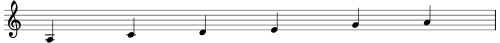 نوتة سلم خماسي أصغر