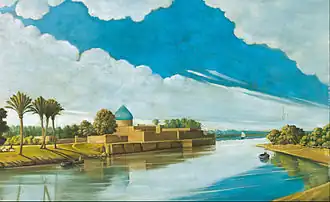 مشهد نهر على ضفاف دجلة، 1920، المتحف العربي للفن الحديث.