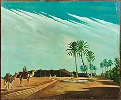 منظر من البادية، 1944. ملكية خاصة (بيعت في مَزاد بونهامز مُقابل (81,940$)
