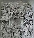 Baroque marble high-relief by Francesco Grassia, 1670, Rome