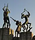 نصب تذكاري في ذكرى هدم جزئي وإخلاء كاتفيك خلال الحرب العالمية الثانية.