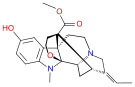 Chemical structure of Akuammine.