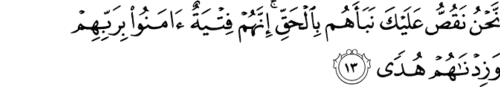 سورة الكهف (13) آية 18