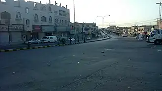 الجبل الشمالي، الطريق المؤدي للزرقاء