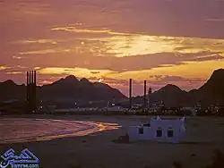 منظر للغروب في البريقة عام 1962