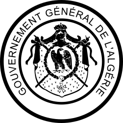 ختم الحاكم العام الفرنسي للجزائر سنة (1865)
