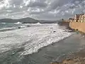 Old city wall and new sea wall