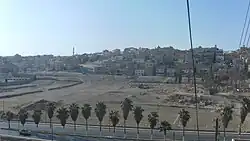 منطقة العامرية في مدينة الرصيفة، مشهد من الجبل الجنوبي باتجاه الجبل الشمالي