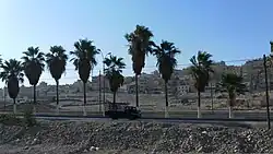 منطقة العامرية في مدينة الرصيفة، مشهد من الجبل الجنوبي باتجاه الجبل الشمالي