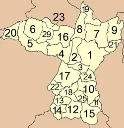 Map of Amphoe