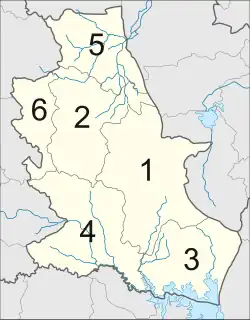 Map of Amphoe